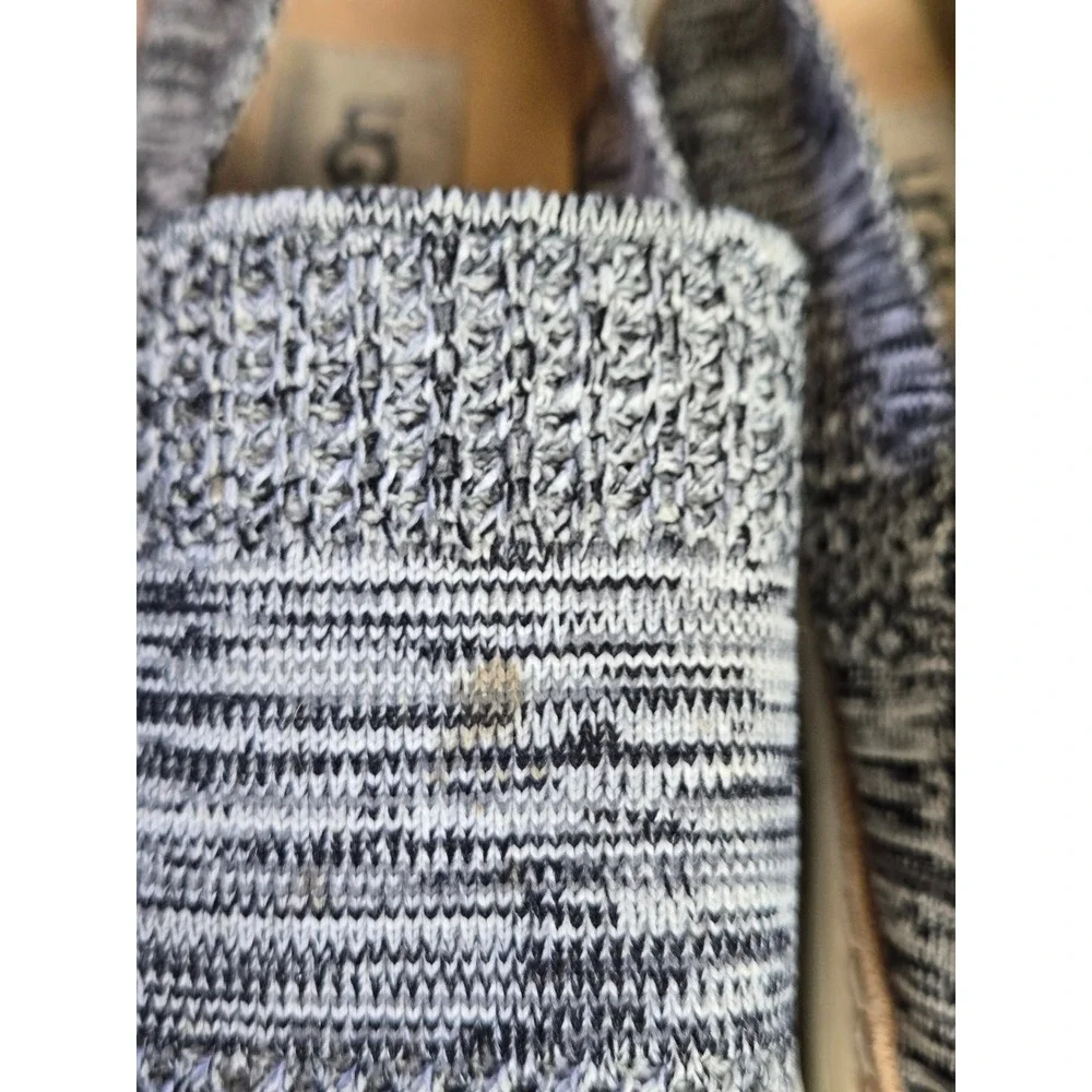 UGG‎ Sammy Chevron Knit Slip On Sneakers Grey White Marl 8.5